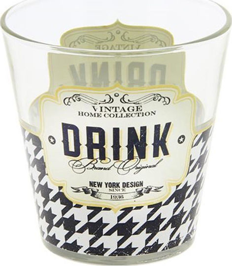 Cerve Retro Water Glass Set Glass 250ml 3 Pieces