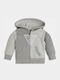 Kids Sweatshirt Cardigan with Hood Gray Active