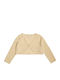 Kinderbolero Gestrickt Beige Cardigan