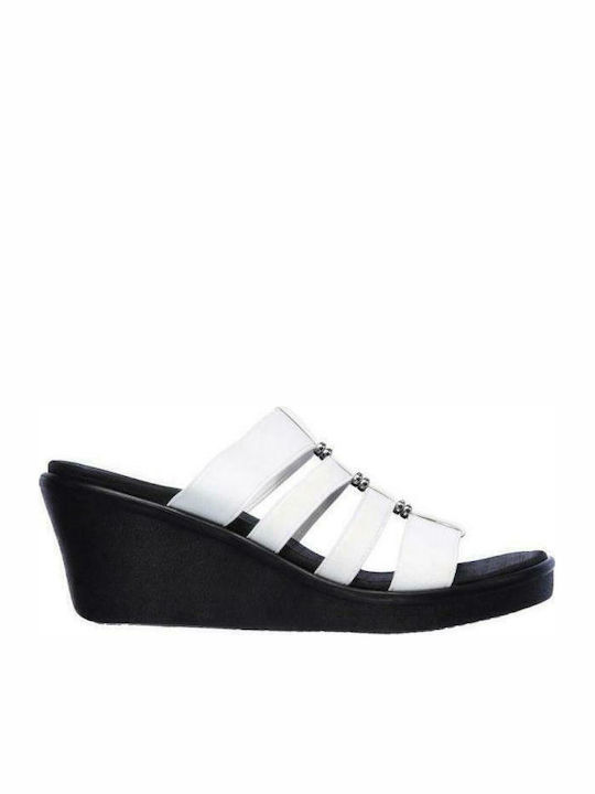 Rumble On City Fever Women's Platform Wedge Sandals White