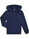 Ralph Lauren Kids Sweatshirt Cardigan with Hood Navy Blue Sidoine