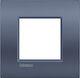 Legrand Bticino Living Light Air Switch Frame 2 Positions Vertical Installation 2 Elements in Blue Color LNC4802BM