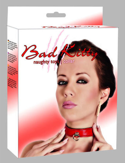 You2Toys Bad Kitty Bondage Collar Collar in Red Color