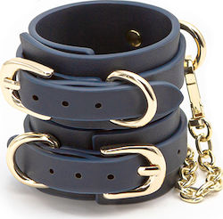 Ns Novelties Bondage Coutoure Wrist Cuffs Χειροπέδες σε Μπλε Χρώμα