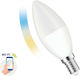 Spectrum Bec Smart LED 5W pentru Dulie E14 Alb reglabil 410lm Reglabil în intensitate
