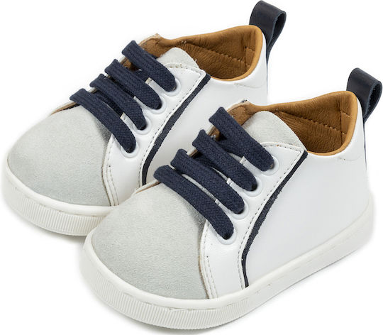 Babywalker Baptism Leather Sneakers White