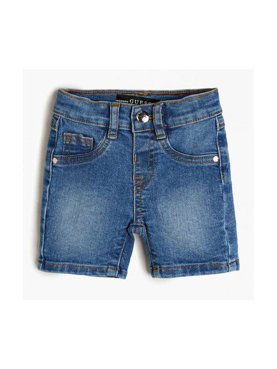 Guess Șort/Bermude pentru copii Gin Core Denim Shorts Albastru