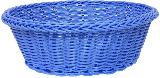 Art et Lumiere Καλάθι Ψωμιού από Rattan Μπλε 27x27x9cm