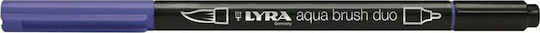 Lyra Aqua Brush Duo Marker de Proiectare 4mm Albastru