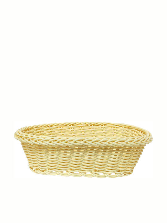 Art et Lumiere Brotkorb aus Rattan Beige 30x23x9cm