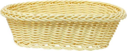 Art et Lumiere Brotkorb aus Rattan Beige 30x23x9cm