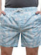 Guess Herren Badebekleidung Shorts Hellblau mit Mustern