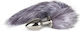 Easytoys Fox Tail Plug Πρωκτική Σφήνα Silver 45cm