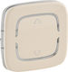 Legrand Valena Allure Roller Shutter Front Plate Switch Beige 2 Στοιχείων Up Down 755413
