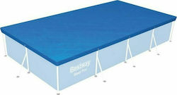 Bestway Rectangle Pool Cover Μπλε 400x200cm