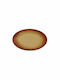 Art et Lumiere Dionysus Serving Plate Shallow Oval Made of Porcelain Brown 21x15cm