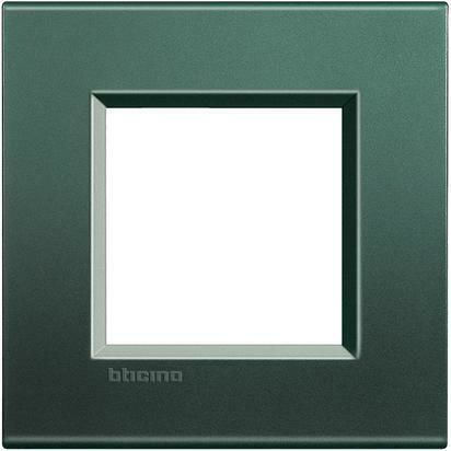 Legrand Bticino Living Light Switch Frame 1 Position Vertical Installation 2 Elements in Green Color LNA4802PK