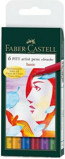 Faber-Castell Pitt Artist Design Markers Multicolour 6pcs 105776