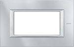 Legrand Axolute Horizontal Switch Frame Silver 4 Στοιχείων HA4804HC