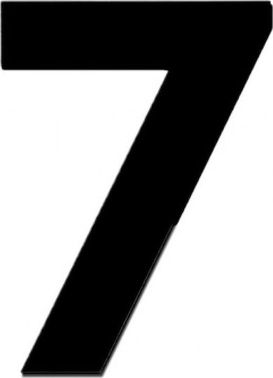 Zogometal 932 Sign with Number in Black Color Matt 12cm 932