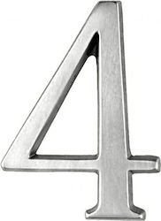 Zogometal 930 Hausnummer 4 in Silber Farbe 12cm...