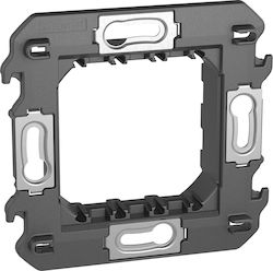 Legrand Living Now Suport Comutator 2 Elemente cu șuruburi în Culoare Negru K4702