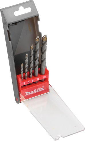 Makita Spiral Drills Set of 5 Diamond Drills for Masonry