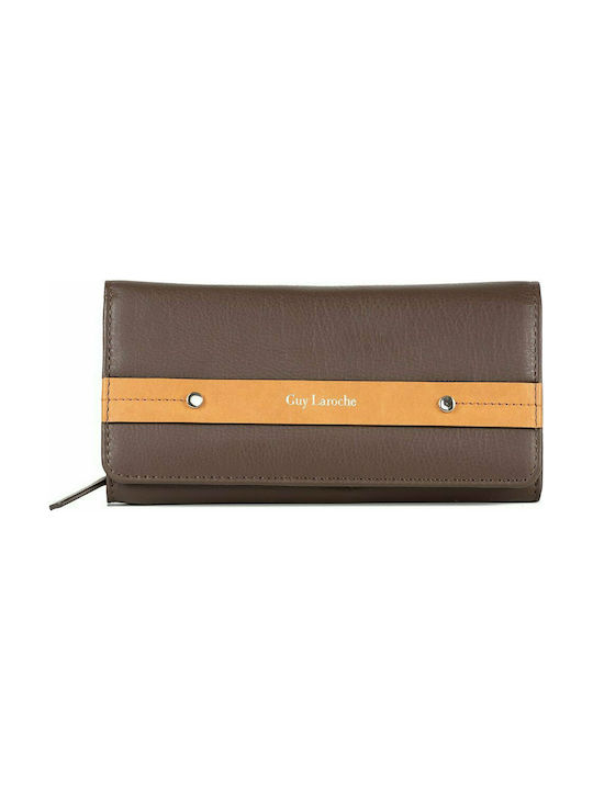 Guy Laroche 81311 Large Leather Women's Wallet with RFID Brown