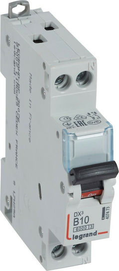 Legrand Automatic Circuit Breaker 10A Single-pole AC 407473