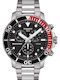 Tissot Seastar 1000 Men's Watch 45.5mm Battery Chronograph With Silver Steel Bracelet