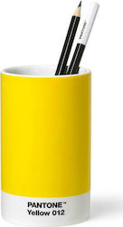 Plastic Pencil Case in Yellow Color 6.35x19.05cm.