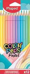 Maped Color' Peps Pastel Pencils Set 12pcs