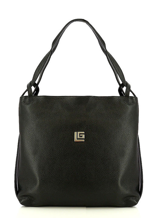 Guy Laroche Leather Women's Shoulder Bag Black