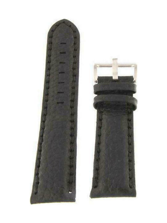 Tzevelion ART252 ART 252 Leather Strap Black/Black 22mm