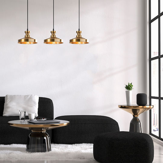 HomeMarkt Berceste Κρεμαστό Φωτιστικό Μπρούτζινο 109x29εκ. HomeMarkt Berceste Κρεμαστό Φωτιστικό Μπρούτζινο 109x29εκ.