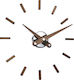 Nomon Sunset Wall Clock Sticker Metallic Brown