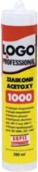 Logo Acetoxy 1000 Σφραγιστική Σιλικόνη Λευκή 280ml