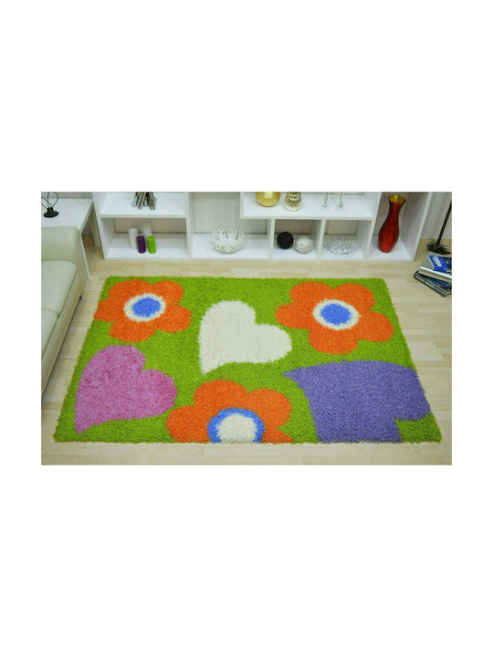 Sprintzio Next Shaggy 1135 Kids Rug Verde 160x230cm Thickness 50mm