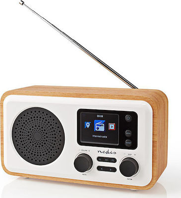 Nedis RDIN2000WT Radio portabil Cu alimentare la rețea DAB+ cu Bluetooth și USB Alb