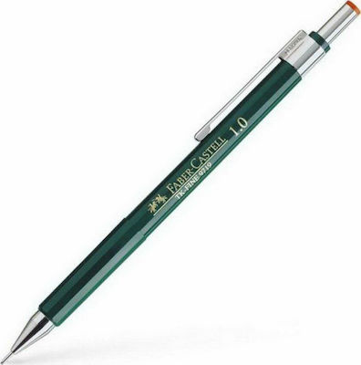 Faber-Castell Faber Vario 1.0 Creion mecanic de desen 1mm cu Radiera Verde