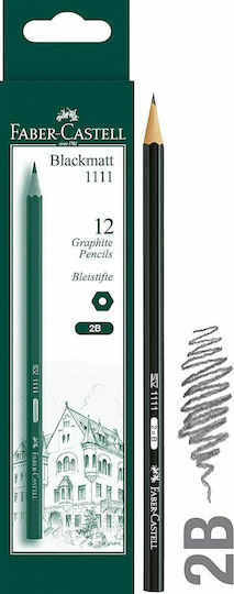 Faber-Castell Σετ 12 Μολύβια 2B Μαύρα
