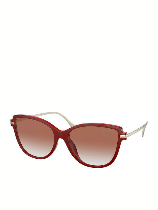 Michael Kors Women's Sunglasses with Red Plastic Frame and Red Gradient Lens MK2130U 3547V0