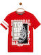Παιδικό T-shirt Κόκκινο Enric