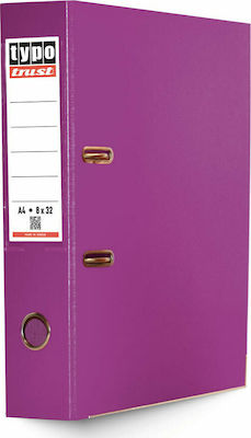 Typotrust Arc Ring Binder 8/32 for A4 Paper with 2 Rings Purple