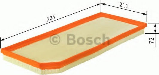 Bosch Filtru de Aer Auto pentru Volvo S60 / V70 / XC 70 - XC 70 / XC 90 - XC 90