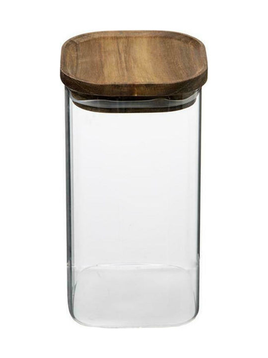 Atmosphera Vase General Use with Lid Glass 1300ml 1pcs