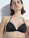 SugarFree Padded Triangle Bikini Top Black