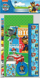 Gim Paw Patrol Kinder Schreibwarenset mit Bleistift, Spitzer, Radiergummi, Notizbuch und Lineal