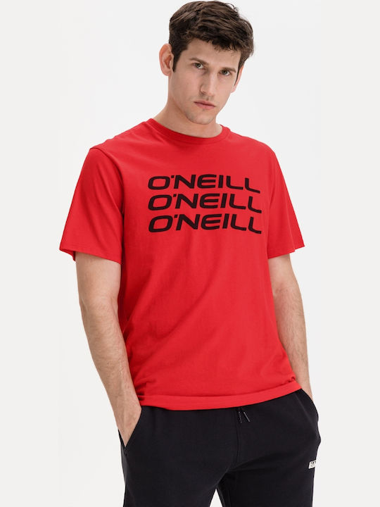 O'neill Ανδρικό T-shirt Κόκκινο με Λογότυπο