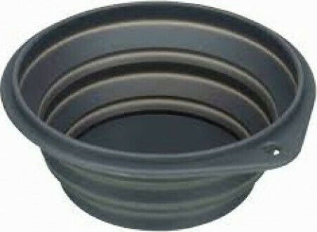 Trixie Travel Bowl Bowl Silicone Food & Water for Dog & Cat 250ml 11cm in Black Color
